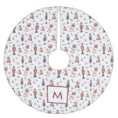 Geborduurde Kerstboom Vloerkleed Rok (Voorkant)