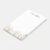 Geborduurde Kleurrijke Bloementuin Bloemige Voerin Post-it® Notes (Schuin)