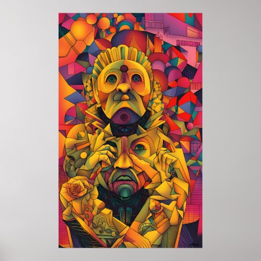 Geborduurde koninklijke poster (Voorkant)