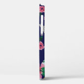 Geborduurde kranen en bloemen,  naadloos p Case-Mate iPhone case (Achterkant / Links)