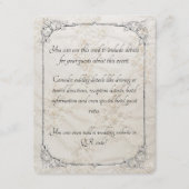Geborduurde Lace Wedding Enclosure Kaart (Voorkant)
