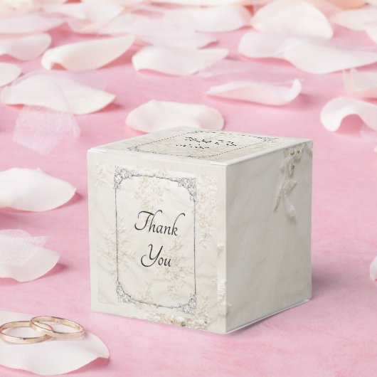 Geborduurde Lace Wedding Favoriete Box Bedankdoosjes (Huwelijk)