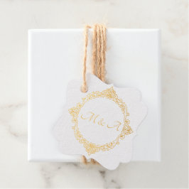 Geborduurde Lace Wedding Folie Favoriet Tag