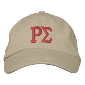 Geborduurde Letter Muts Pet (Voorkant)