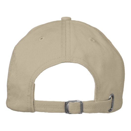 Geborduurde Letter Muts Pet (Achterkant)