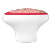 geborduurde look bloem naaiknop keramische knop (Zijkant)