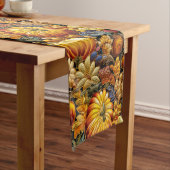 Geborduurde look grote Thanksgiving tafelkleed (Voorbeeld)