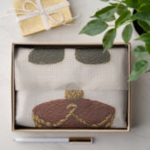 Geborduurde look Kerst Notenkraker Tissuepapier (Geschenk)