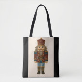 Geborduurde look Kerst Notenkraker Tote Bag (Voorkant)