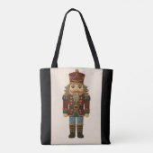 Geborduurde look Kerst Notenkraker Tote Bag (Achterkant)