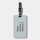 Geborduurde look Kleurrijke bloemen vlinders Bagagelabel (Voorkant verticaal)