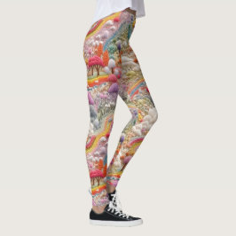 Geborduurde Magical Valley Leggings - Schattige