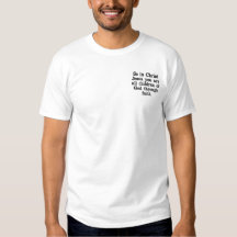 Geborduurde Mannen t Shirt