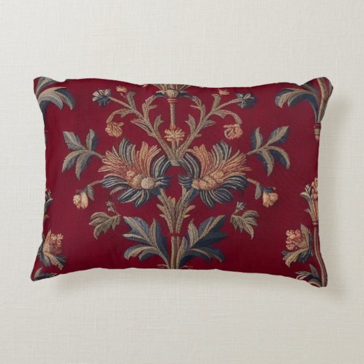 geborduurde medievale reaissance accent kussen (Achterkant)