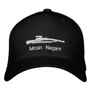 Geborduurde Mosin Nagant Black Fitted Pet