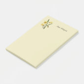Geborduurde narcis Post-it-notities Post-it® Notes (Schuin)