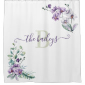 Geborduurde Orchideeën Douchemuts Douchegordijn (Voorkant)