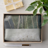 Geborduurde paardenbloemen, gezwollen en magisch tissuepapier (Geschenk)