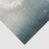 Geborduurde paardenbloemen, gezwollen en magisch tissuepapier (Detail)