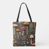 geborduurde paddenstoelen tote bag (Achterkant)