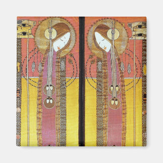 Geborduurde panelen van Margaret Macdonald Magneet