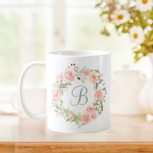 Geborduurde Pastel Roze Bloemenkrans