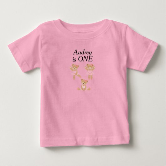 Geborduurde peuterleeftijd T-shirt (Voorkant)