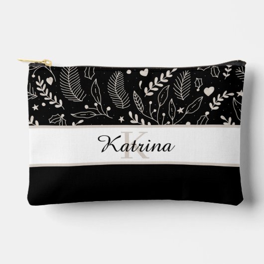 Geborduurde Print Gesneden Naai Tas (Voorkant)