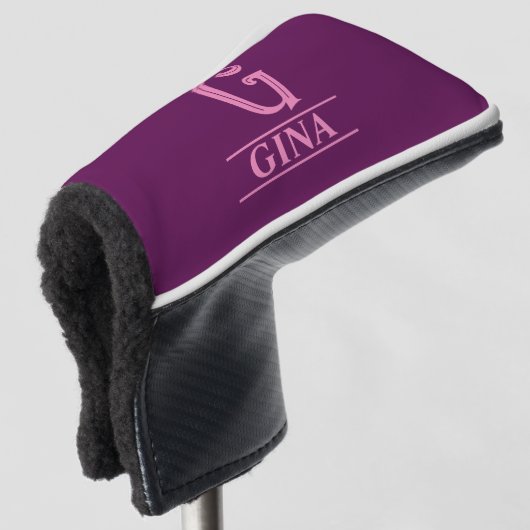 Geborduurde Putter Head Cover (3/4 voorkant)