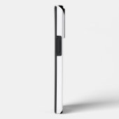 Geborduurde Roze Bloemrijke Chic Zwart & Wit Gestr Case-Mate iPhone Case (Achterkant / Rechts)