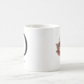 Geborduurde Roze Boho Bloemrijke Initiaal O Koffiemok (Center)