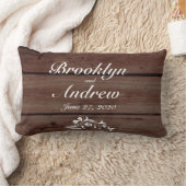 Geborduurde Rustieke Trouwkussens Kussen (Deken)
