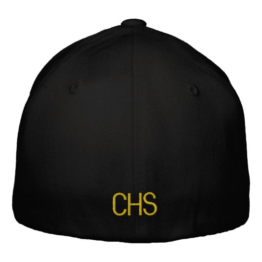 Geborduurde school initiële teamkleur sporten pet (Achterkant)