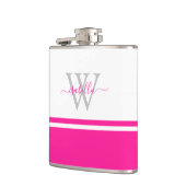 Geborduurde Script Roze Fles Heupfles (Links)