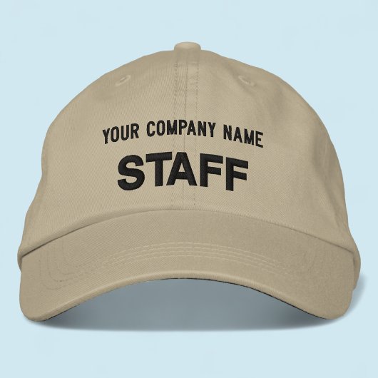 Geborduurde Stafhoed Khaki Douane Honkbalpet Pet