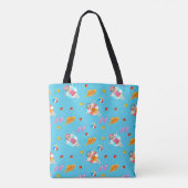 Geborduurde strandpooltas tote bag (Achterkant)