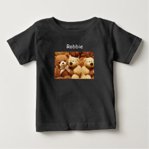 Geborduurde teddybeer baby trui t-shirt