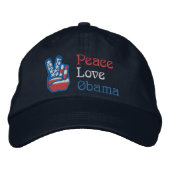 Geborduurde vrede, liefde, Obama Pet (Voorkant)