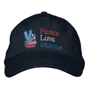 Geborduurde vrede, liefde, Obama Pet