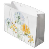 Geborduurde Waterverf Paardenbloem Cadeautas (Achterkant Gekanteld)