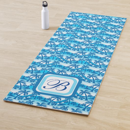 Geborduurde Zomerpalmboom Yoga Mat (In situ)