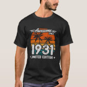 Geboren 1931 Limited Edition Retro Geweldige sinds T-shirt (Voorkant)