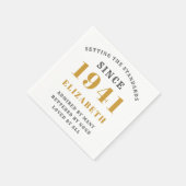 Geboren 1941 80e verjaardag volledig bewerkbaar Go Servet (Hoek)