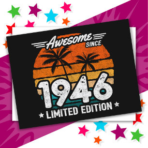 Geboren 1946 Limited Edition Retro Geweldig Sinds Briefkaart