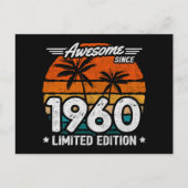 Geboren 1960 Limited Edition Retro Geweldig Sinds  Briefkaart (Voorkant)