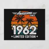 Geboren 1962 Limited Edition Retro Geweldig Sinds  Briefkaart (Voorkant)