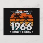 Geboren 1966 Limited Edition Retro Geweldig Sinds Briefkaart (Voorkant)