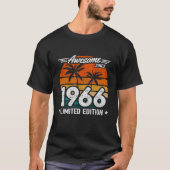Geboren 1966 Limited Edition Retro Geweldige sinds T-shirt (Voorkant)