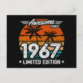 Geboren 1967 Limitierte Auflage Retro Awesome Seit Briefkaart (Voorkant)