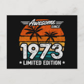 Geboren 1973 Limited Edition Retro Geweldig Sinds  Briefkaart (Voorkant)